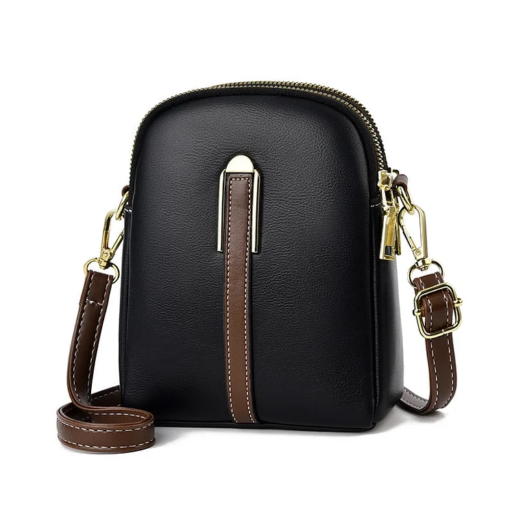 New lychee grain leather phone bag 