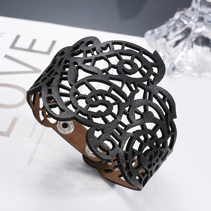 Retro Novelty Geometric Pu Leather Men's Bangle Men Cord & Leather Bracelets