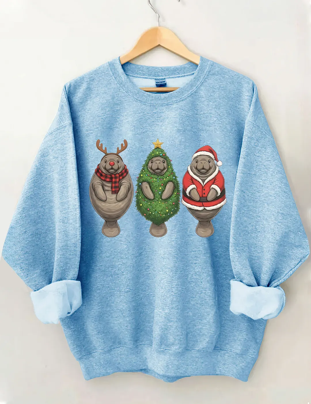 Manatee Christmas Sweatshirt