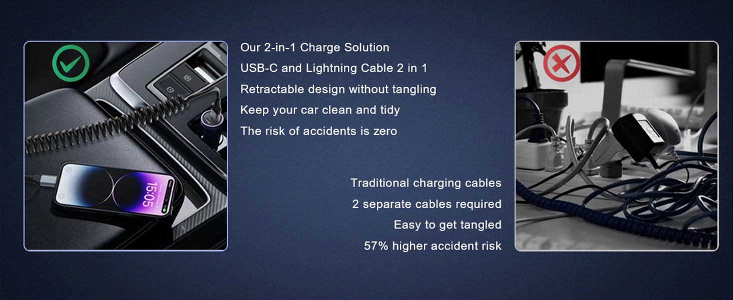 coiled car charger