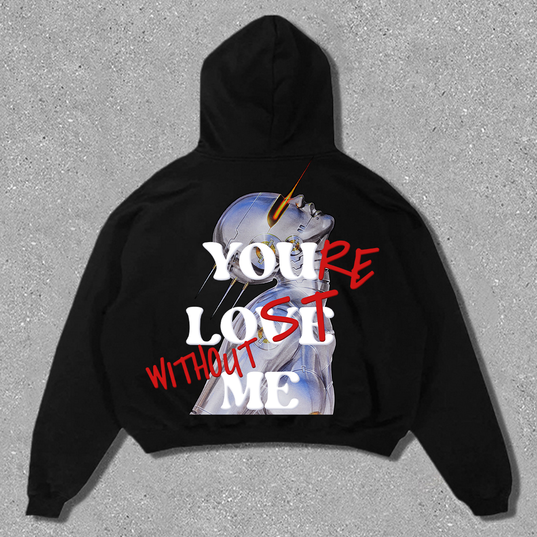 Loveciss®/ Sexy Robot x YLWM V2 Long Sleeve Fleece-lined Hoodie