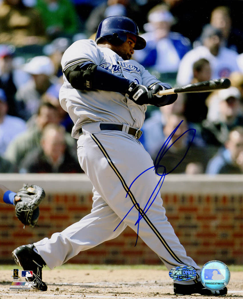 Prince Fielder SIGNED 8x10 Photo Poster painting Milwaukee Brewers PSA/DNA AUTOGRAPHED