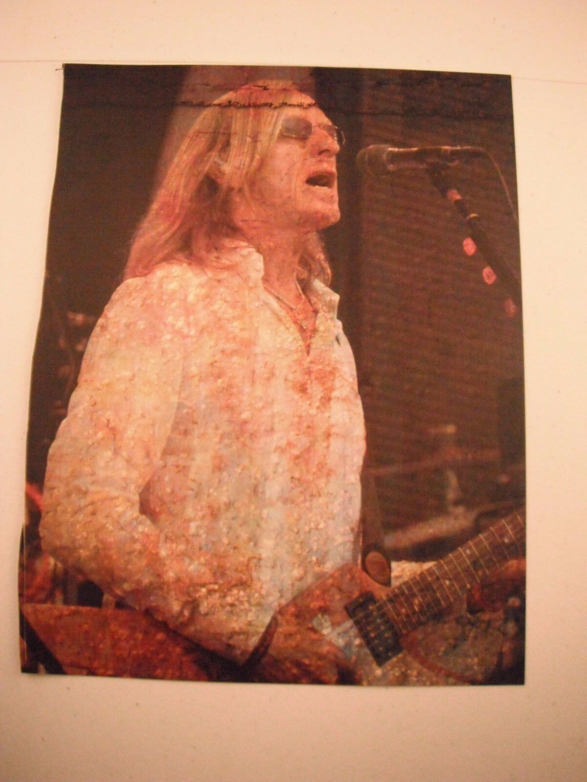 Davey Johnstone Guitarist 12x9 Coffee Table Book Photo Poster painting Page Elton John