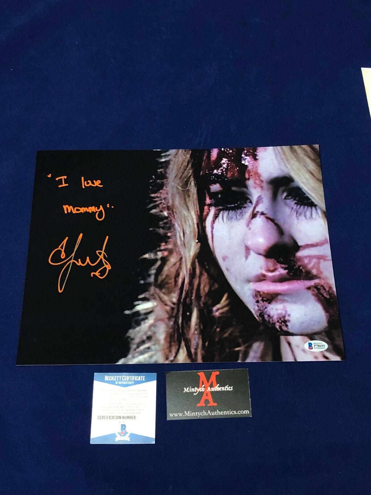 SCOUT TAYLOR-COMPTON AUTOGRAPHED SIGNED 11x14 Photo Poster painting ROB ZOMBIE HALLOWEEN BECKETT