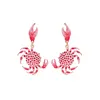 Crab earrings summer seaside creative design unique personalized earrings