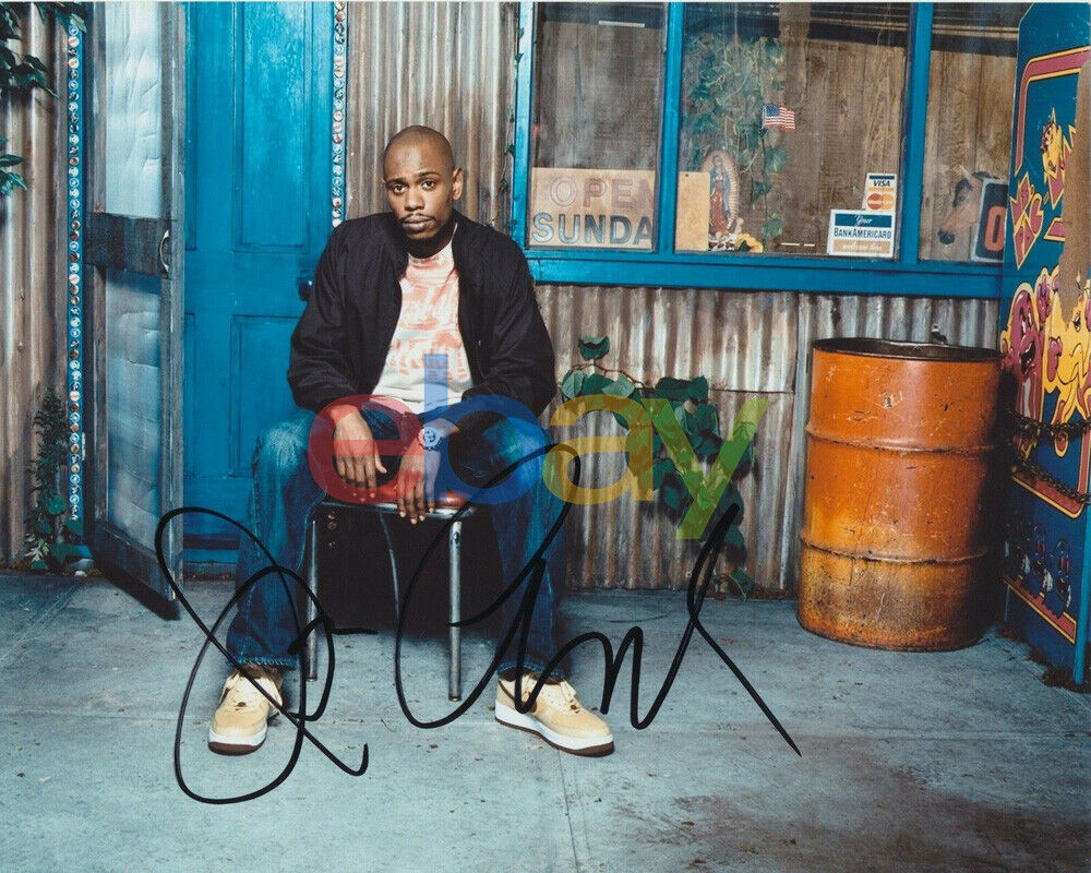 DAVE CHAPPELLE SIGNED 8X10 Photo Poster painting reprint