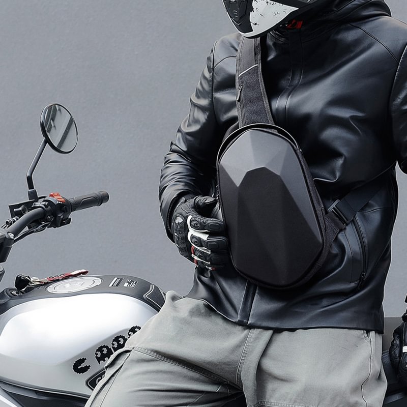 New chest bag men's messenger bag street fashion shoulder bag multifunctional motorcycle riding chest bag