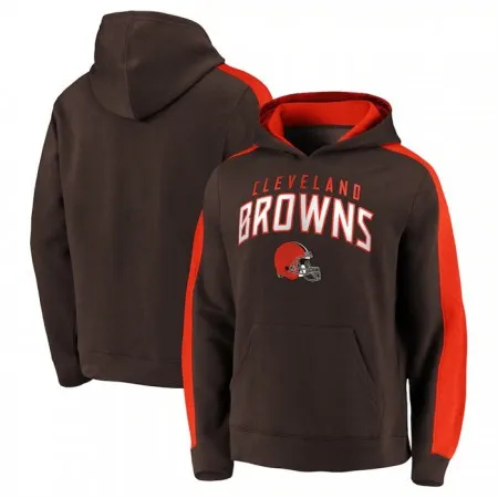 Men's Cleveland Browns Brown Game Time Arch Pullover Hoodie