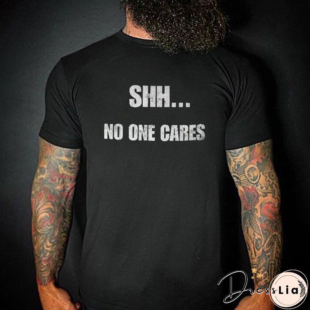 Men's Creative Fun Letter Print T-Shirt