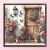 Bicycle Flowers-11CT Stamped Cross Stitch 40*40cm/15.75*15.75in tapestrymarket