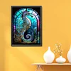 (US Only)Seahorse Printed Cross Stitch Kit 50x65cm DIY 11CT Thread Art Needlework Decor