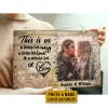 Custom Photo Motorcycling Skull Couple Husband Wife A Little Bit Of Crazy Photo Gift Custom Wood Rectangle Sign