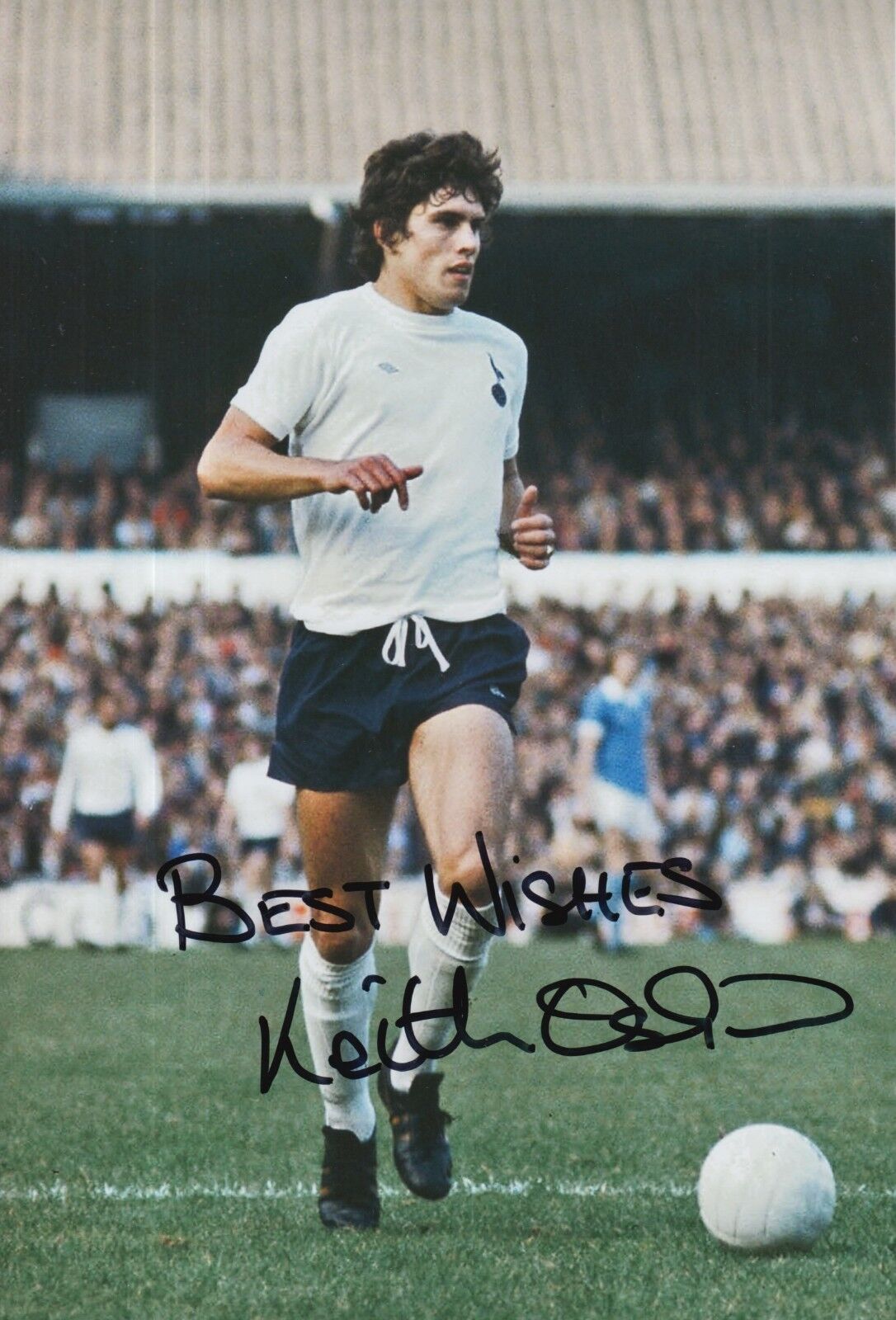 Keith Osgood Hand Signed Tottenham Hotspur 12x8 Photo Poster painting.