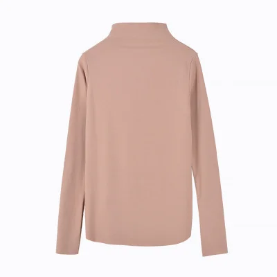 Brownm Brownm Turtleneck Bottom Shirt Women Autumn And Winter Pure Color Long Sleeve T-Shirt Women's New Korean Version Slim Slim Versatile Top