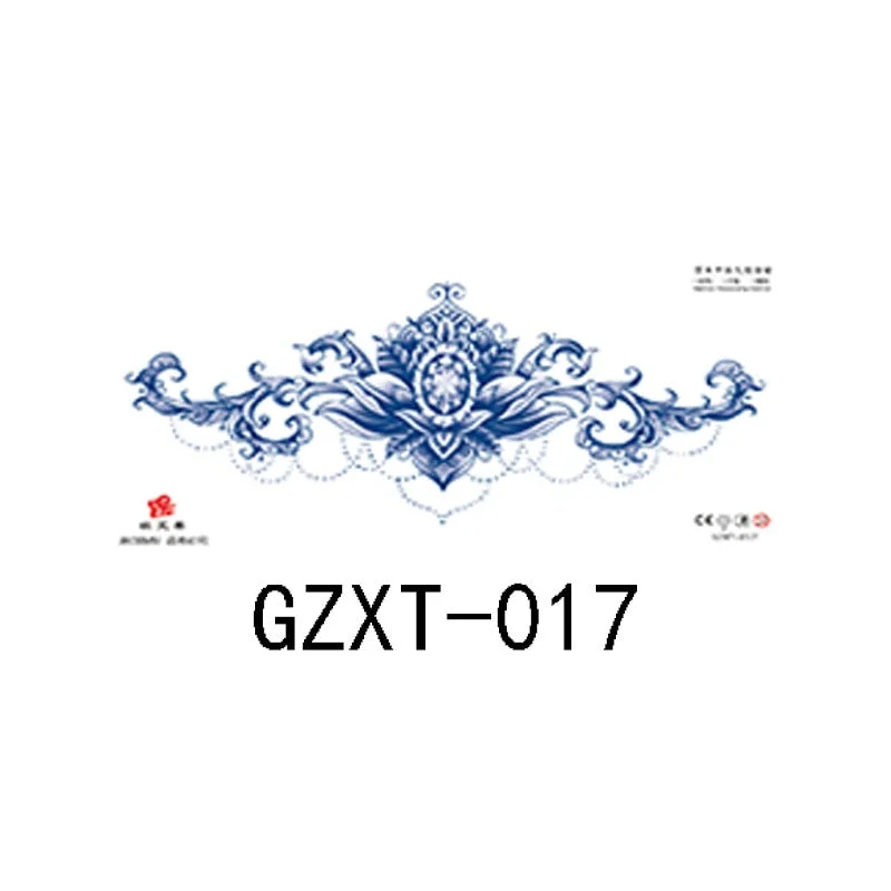 Herbal juice chest sticker tattoo sticker lasts 15 days herbal plant semi-permanent juice tattoo on chest back