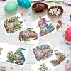6pcs DIY Easter Diamond Painting Greeting Cards