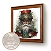 (US Only)Paint By Numbers Kit On Canvas DIY Oil Art Santa Claus Picture Home Decor40x40cm