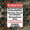 No Soliciting - Vintage Metal Signs - 20*30cm/30*40cm - Warning