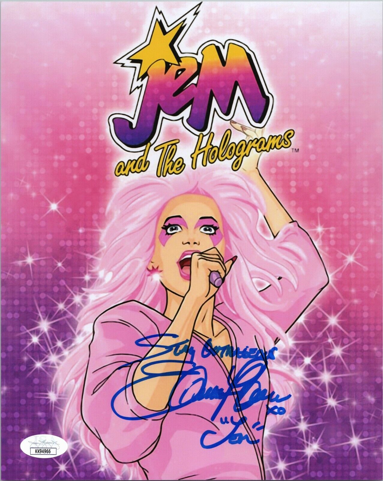 SAMANTHA NEWARK Authentic Hand-Signed JEM and the Holograms