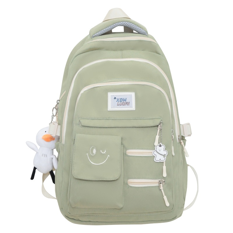Gamechancemagic Fashion Big Student Backpack New Nylon Girls Laptop Bag Student School Bag Waterproof Travel Women Cute Leisure College Backpack Back to School