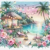 Beach Scenery-11CT Stamped Cross Stitch 40*40cm/15.75*15.75in