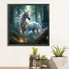 (40*40cm)Forest Unicorn - Full Round Drill Diamond Painting