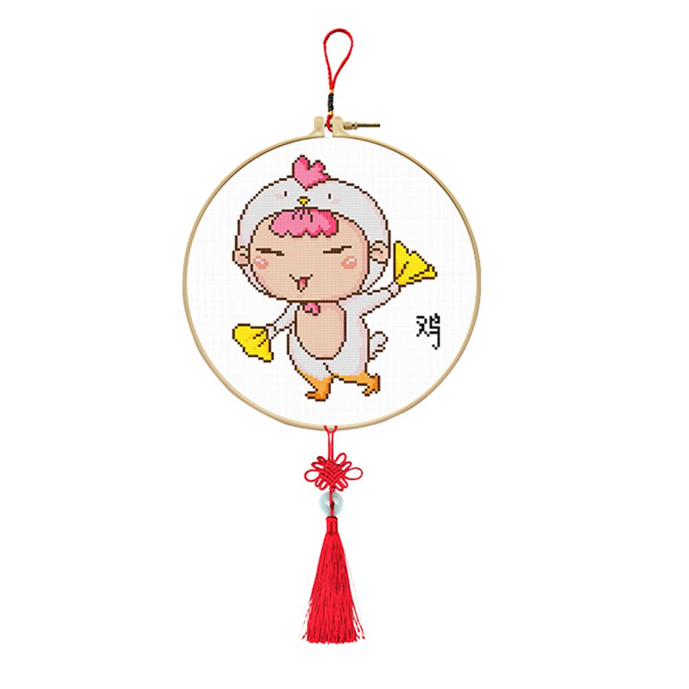 

Cock - 11CT Stamped Cross Stitch - 37*37CM, 501 Original