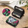 2pcs Dog Pattern Diamond Painting Fashion Card Holder Compact Coin Purse