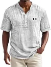 Men's Loose Button T-Shirt