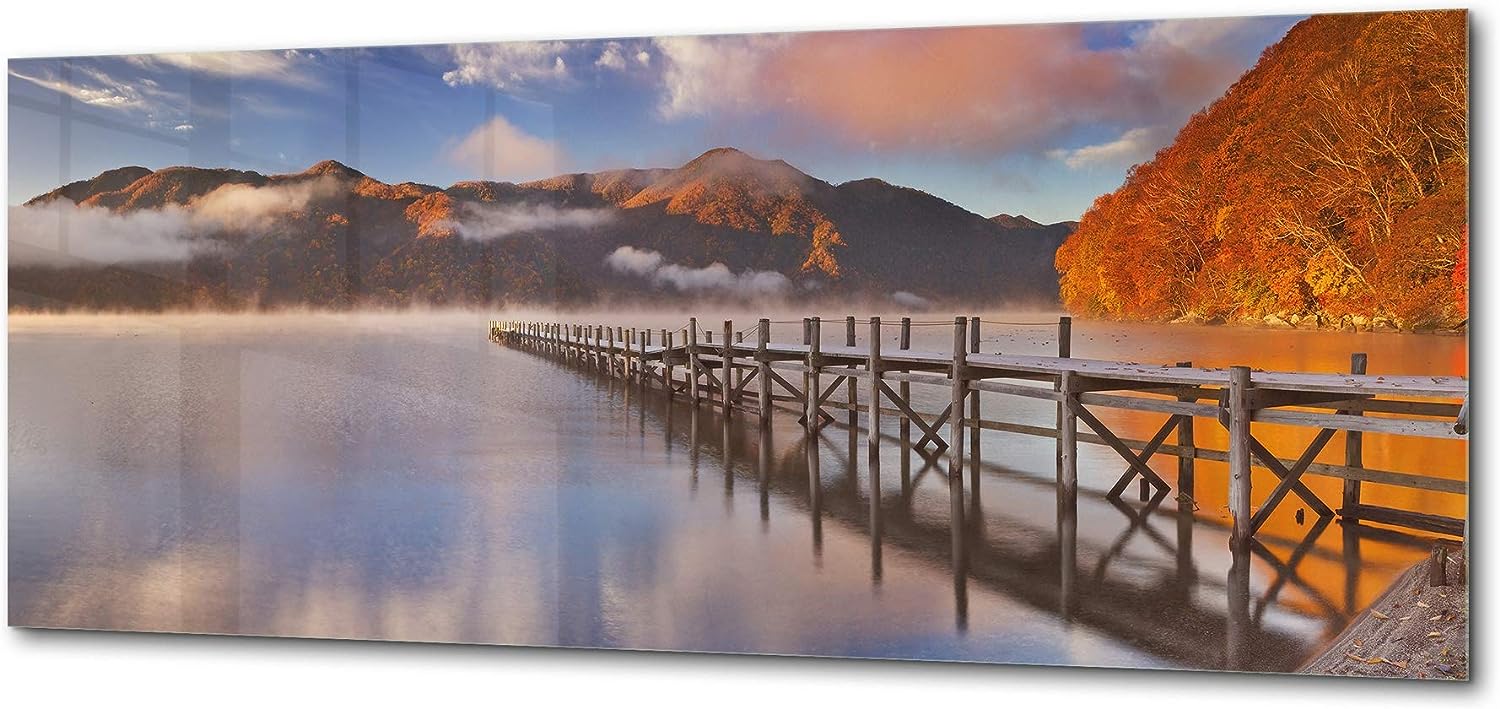 Graphic Art Print on Glass C Nature Series 01C 125x50