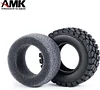 AMK 2Pcs 1.0" Rubber All Terrain Tires 25x50x20mm for 1/24 RC Crawler Cars Axial SCX24 AXI90081 AXI00001 AXI00002 1/18 TRX4M (2PCS)