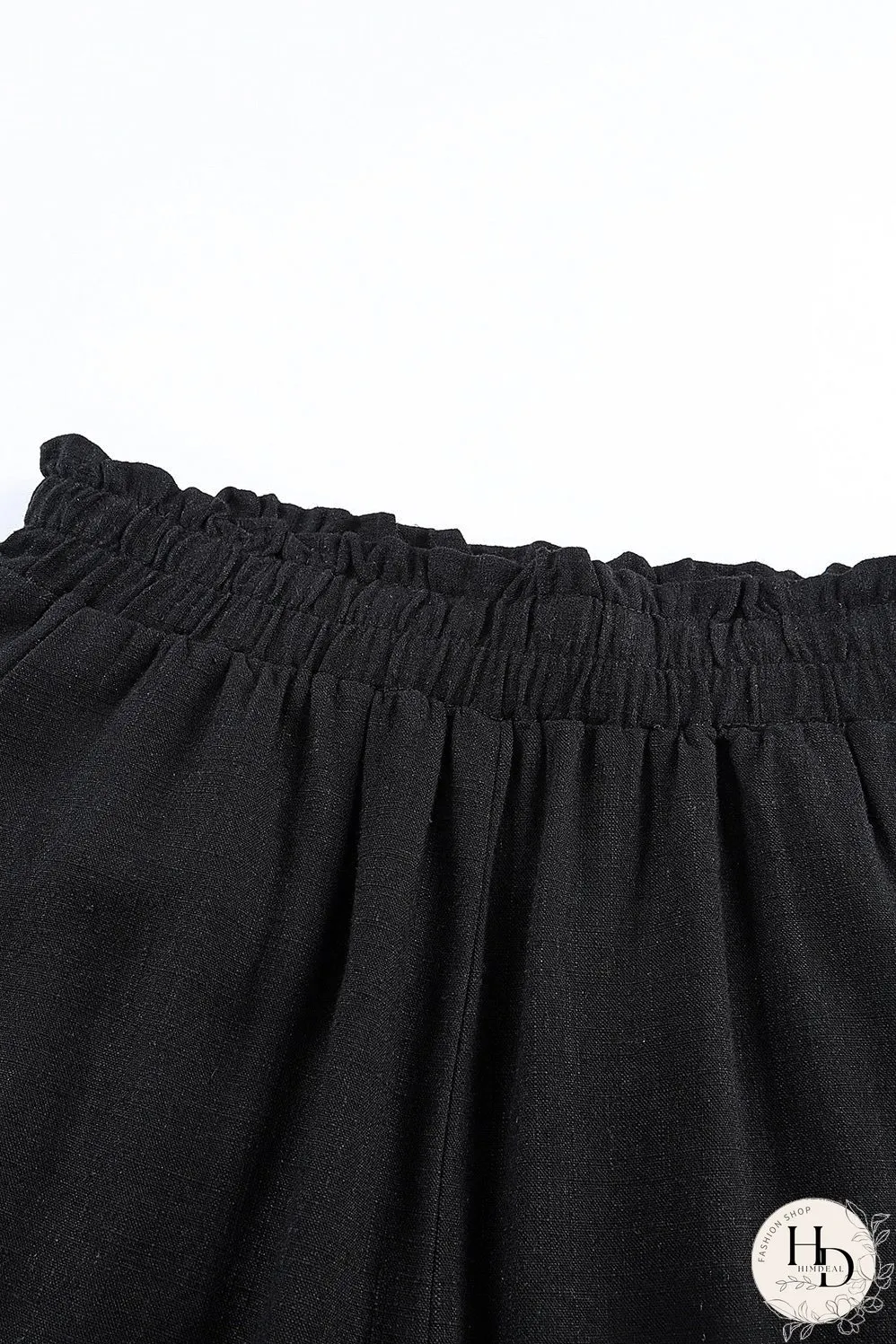 Double Take Elastic Waist Straight Leg Pants with Pockets