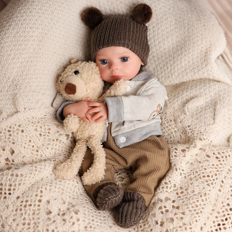 Babeside Fido 12" Realistic Silicone Quiet Baby Little Infant Girl Building Lovely Memories