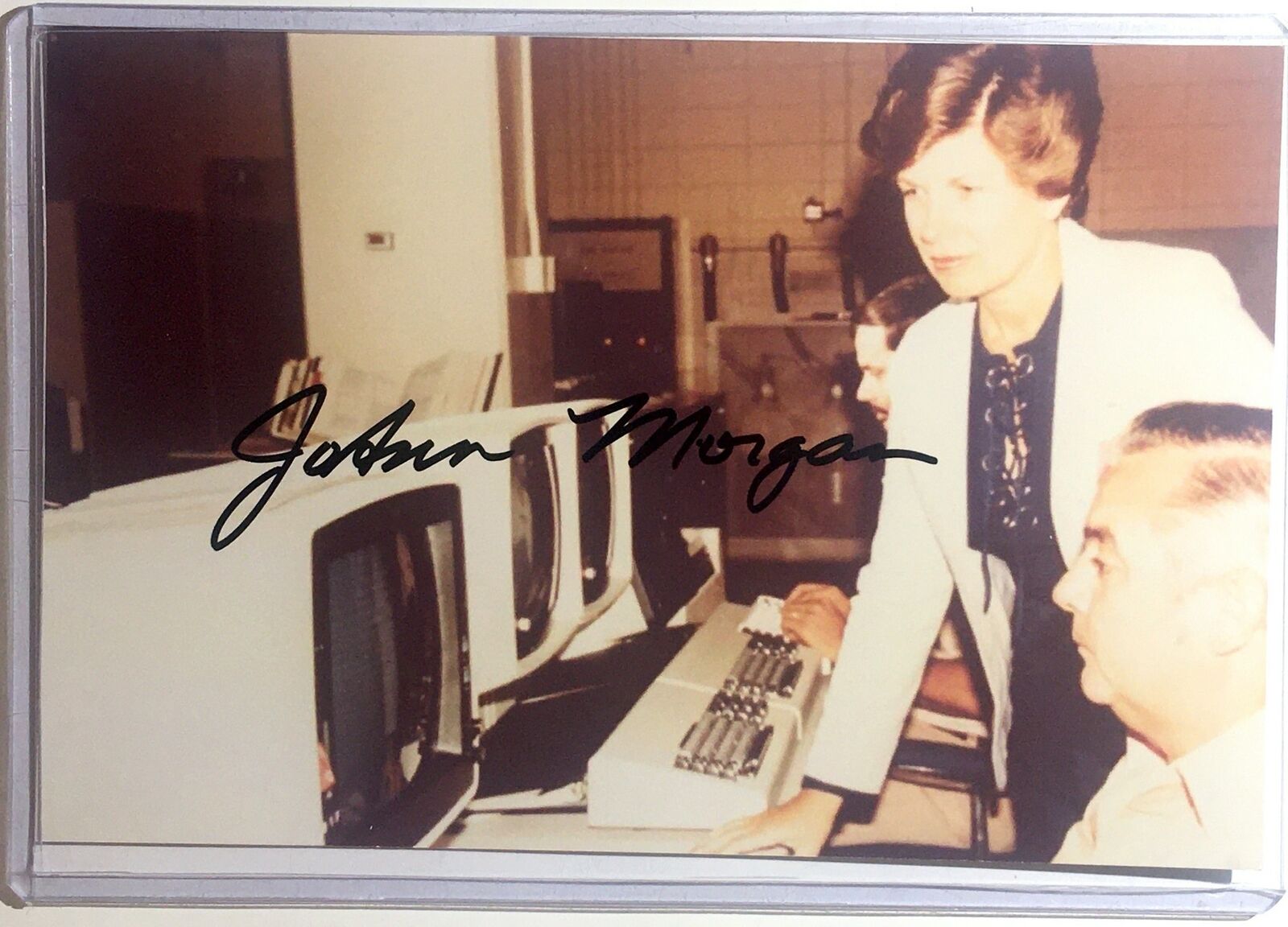 JoAnn Morgan Signed 4x6 Photo Poster painting First Female Engineer at NASA Space Exploration