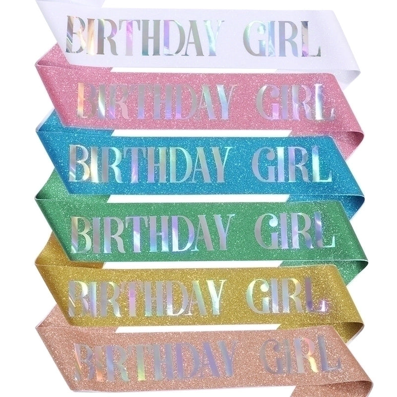Birthday Letter Glitter Cloth Birthday Costume Props