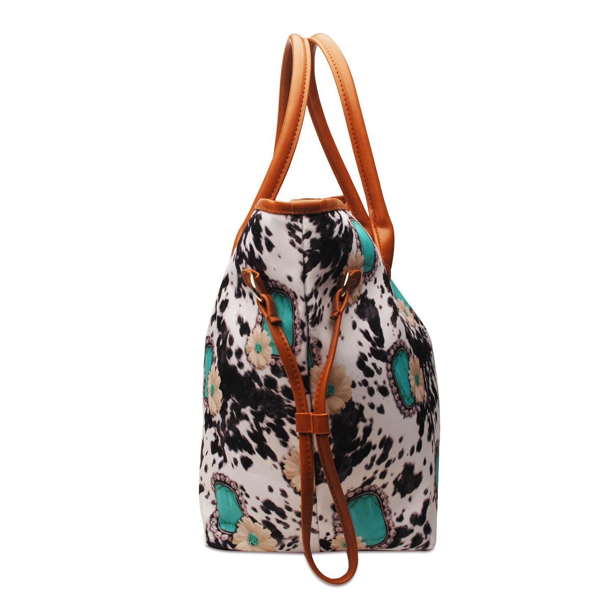 Ladies western ethnic PU two-piece handbag