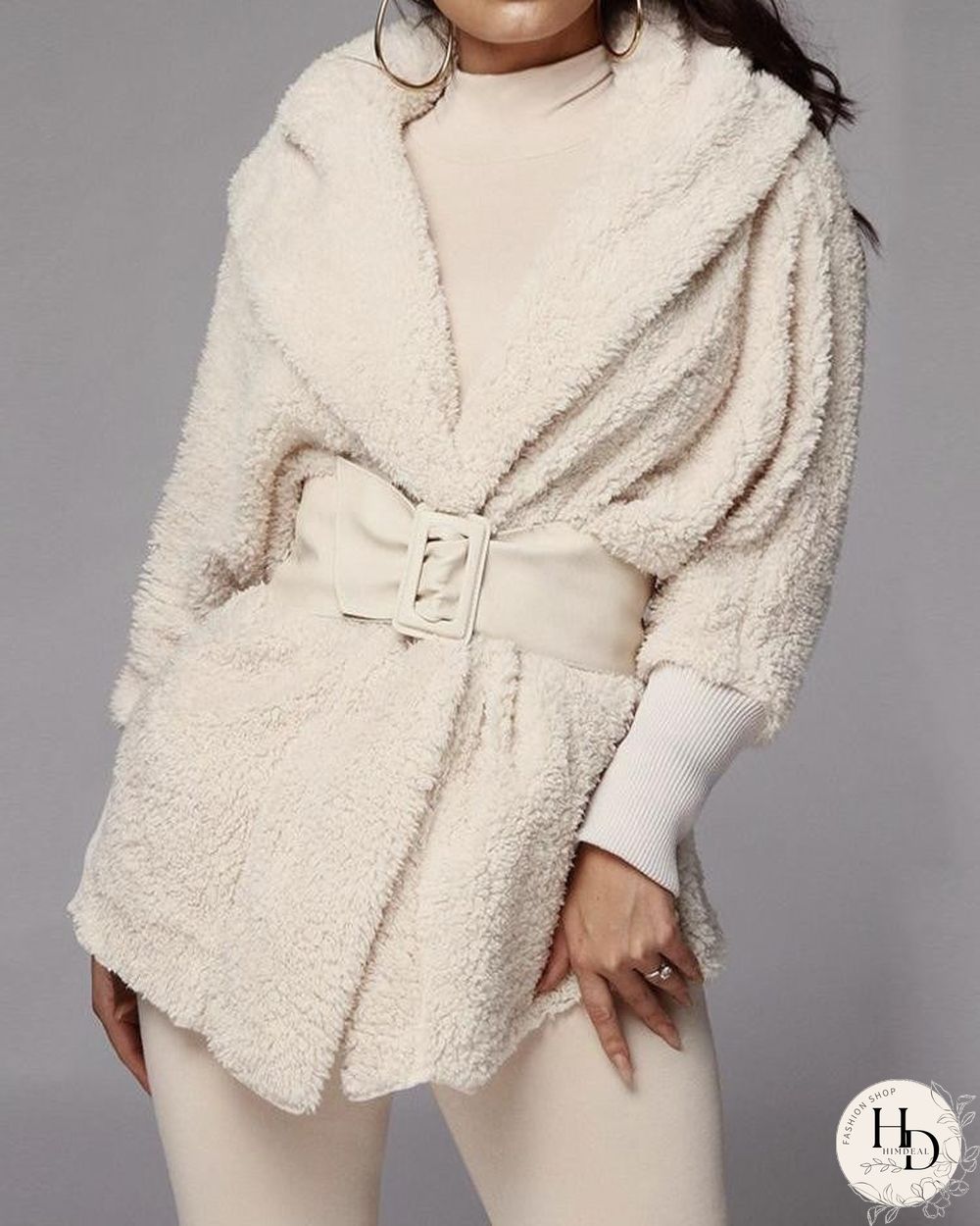 Comfy Faux Fur Crop Top Shorts And Jackets