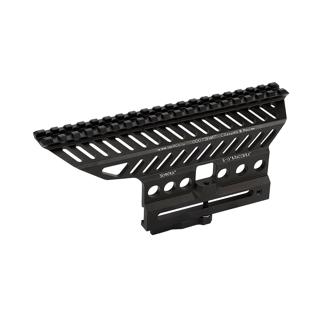 ohhunt® B-13 Classic AK Side Optic Mount Quick Detach Scope Rail Base Low Weight and Strength Picatinny Mounting Black