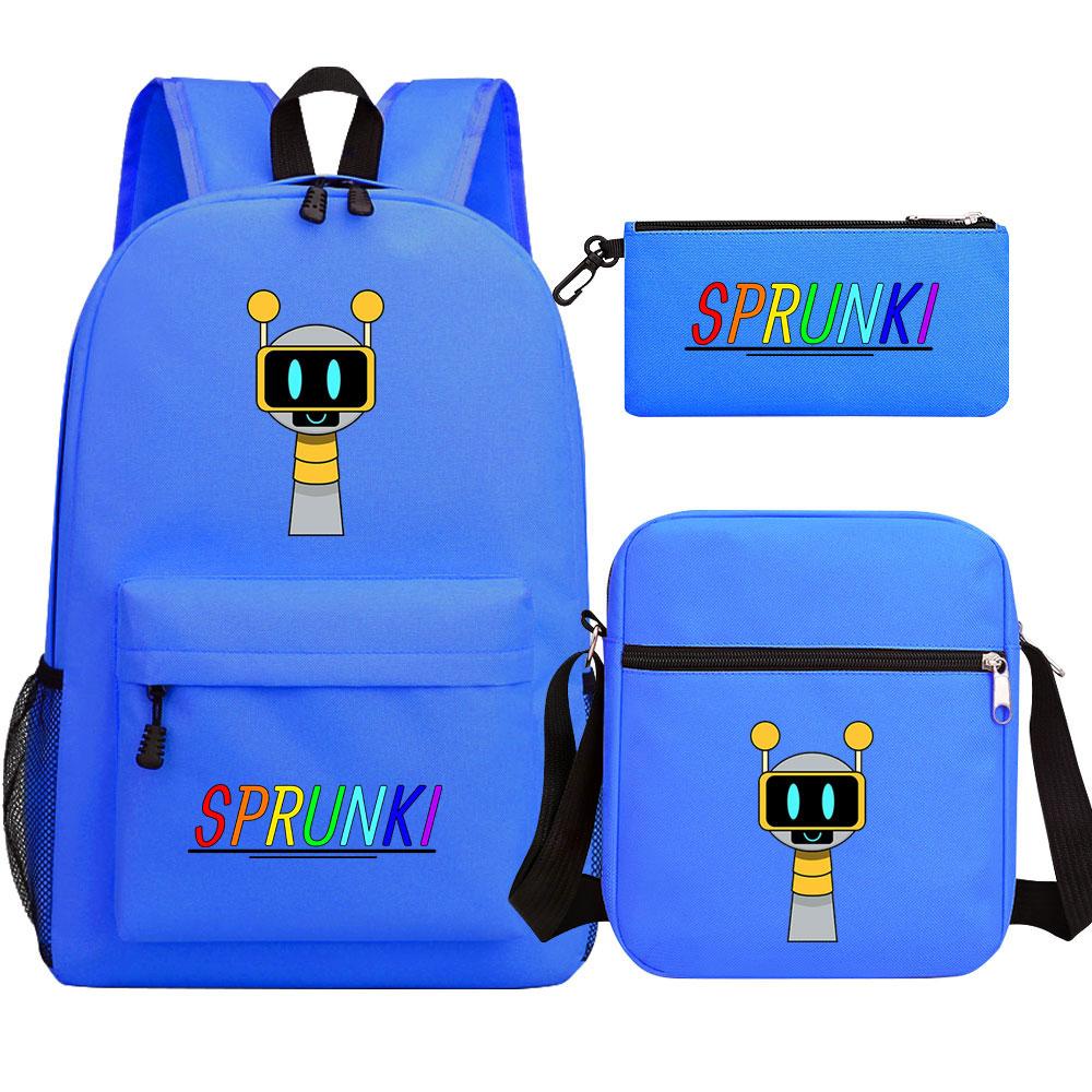 Mayoulove Sprunki Backpack Lightweight Design Water-Resistant Ideal for School and Outdoor Activities-Mayoulove