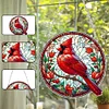 (US Only)Cardinal 2D Flat DIY Diamond Painting Set Diamond Art Pendant Home Wall Decor