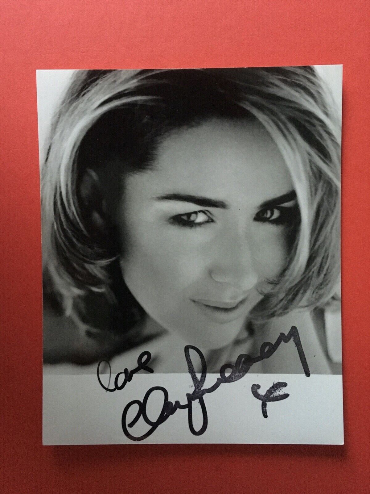 CLAIRE SWEENEY - POPULAR ACTRESS AND SINGER - SUPERB SIGNED Photo Poster paintingGRAPH