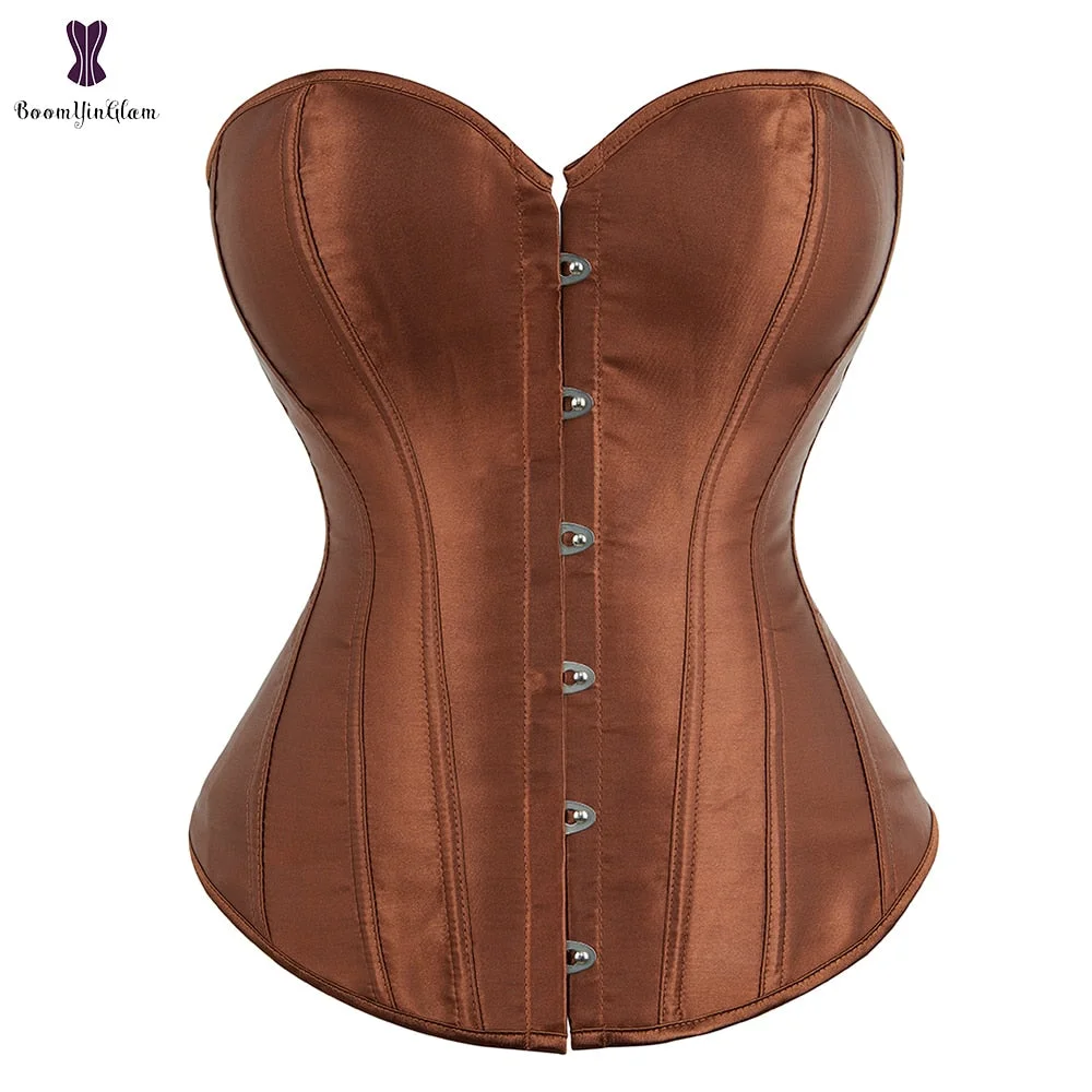 Cheap Price Plus Size Satin Dance Overbust Corselet Body Shaperwear Women Sexy Corsets And Bustiers #818