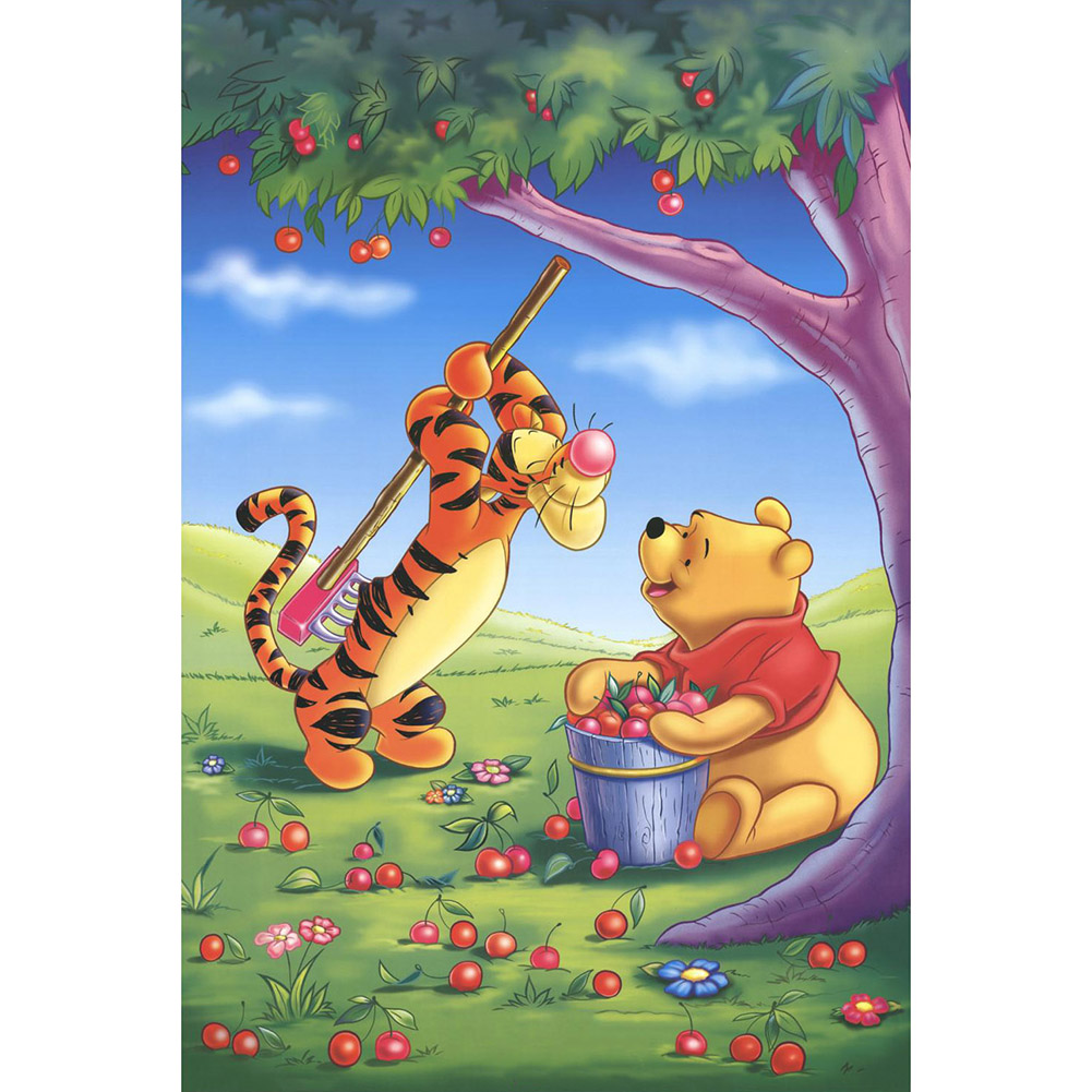 

30*40CM-Round Drill Diamond Painting-Cartoon, 501 Original