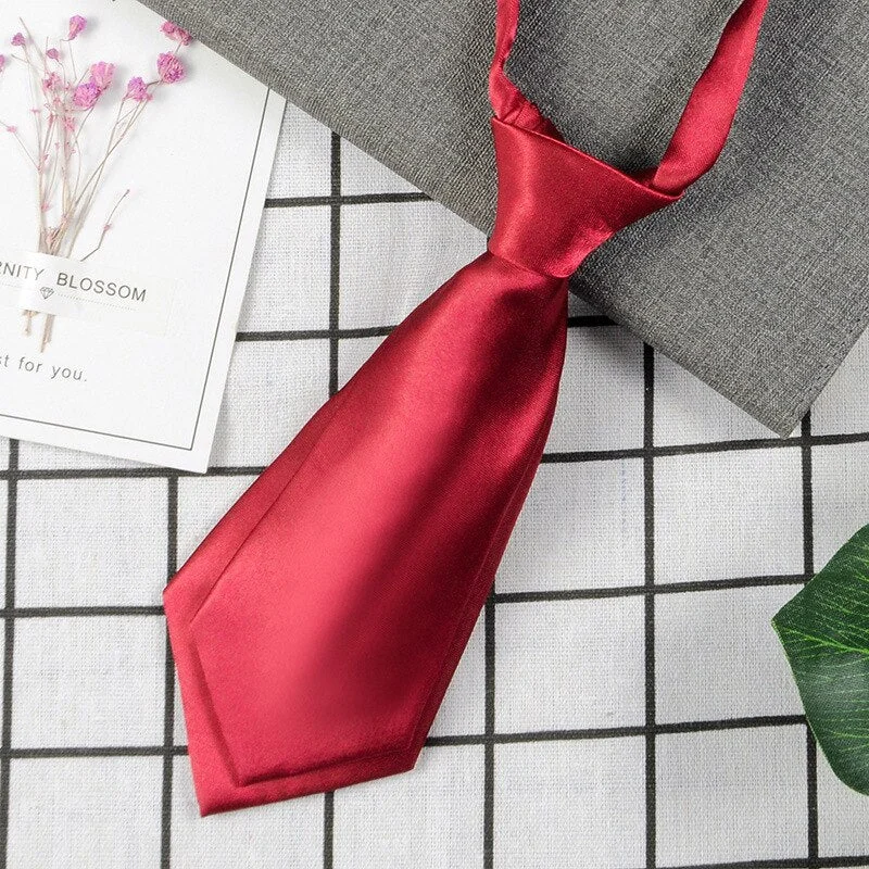 Necktie Polyester Men's Women's Shirts Student School Uniform Career Simple Double Layer Short Small Tie Classic Trendy Gifts