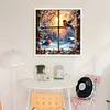 Birds By Window In Winter-11CT Stamped Cross Stitch 45*45cm/17.72*17.72in tapestrymarket