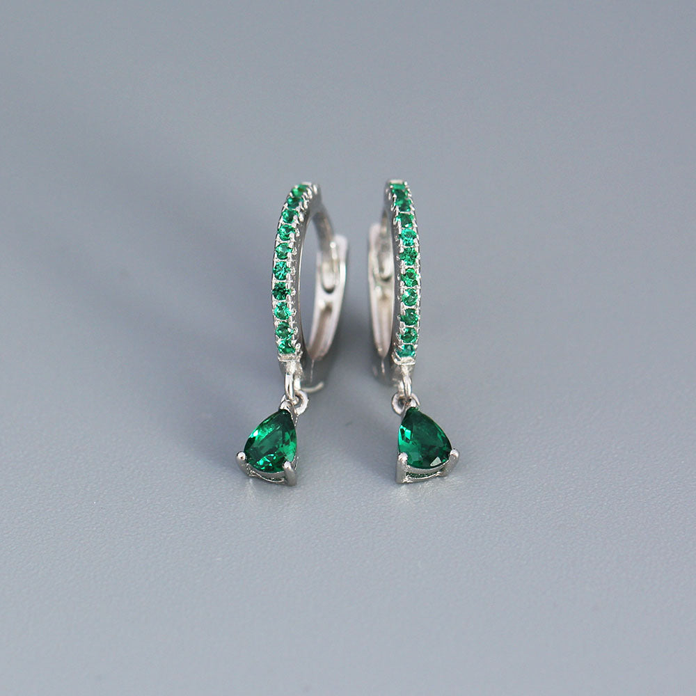 925 Sterling Silver Droplet Silver Earrings