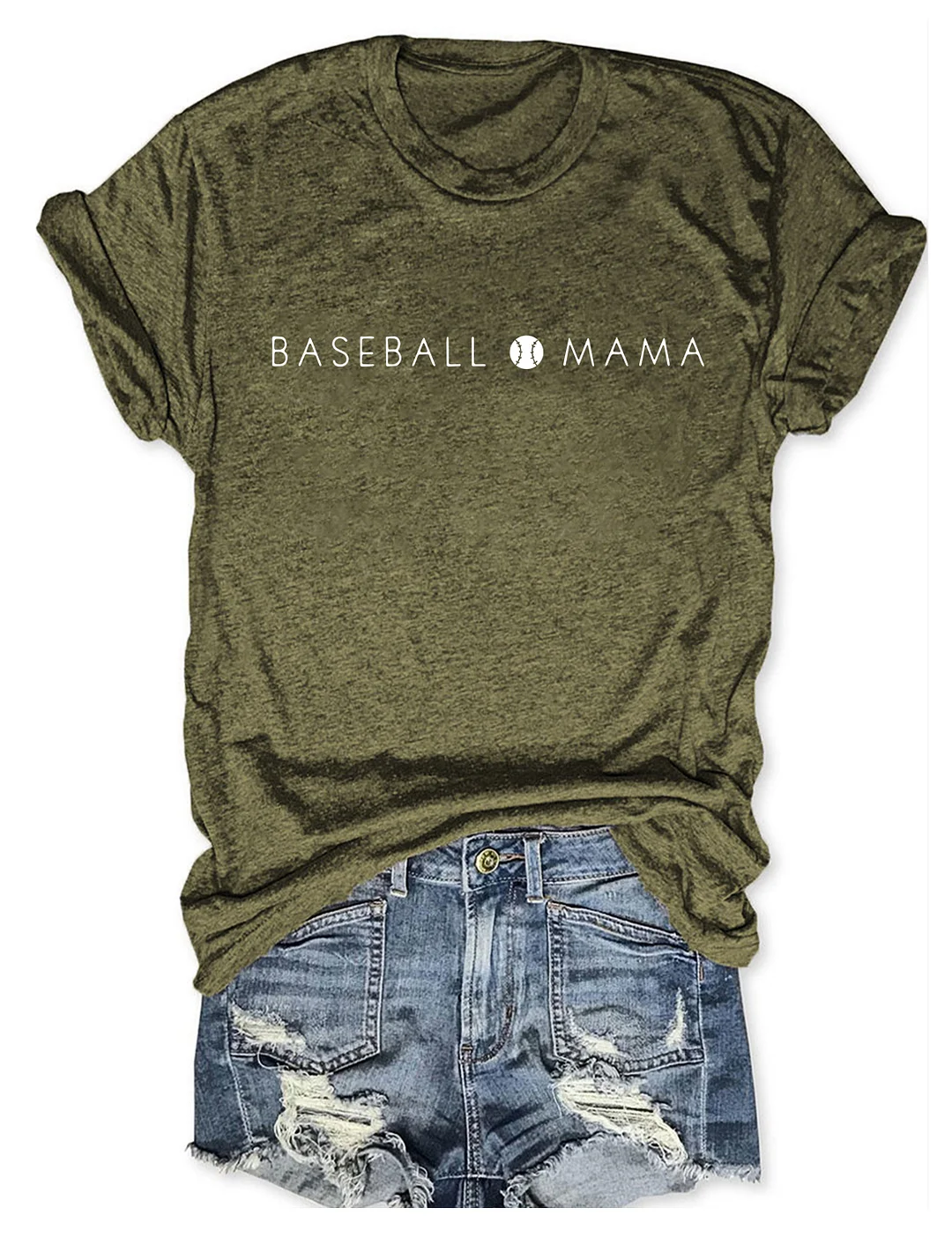Women's Baseball Mama T-shirt 