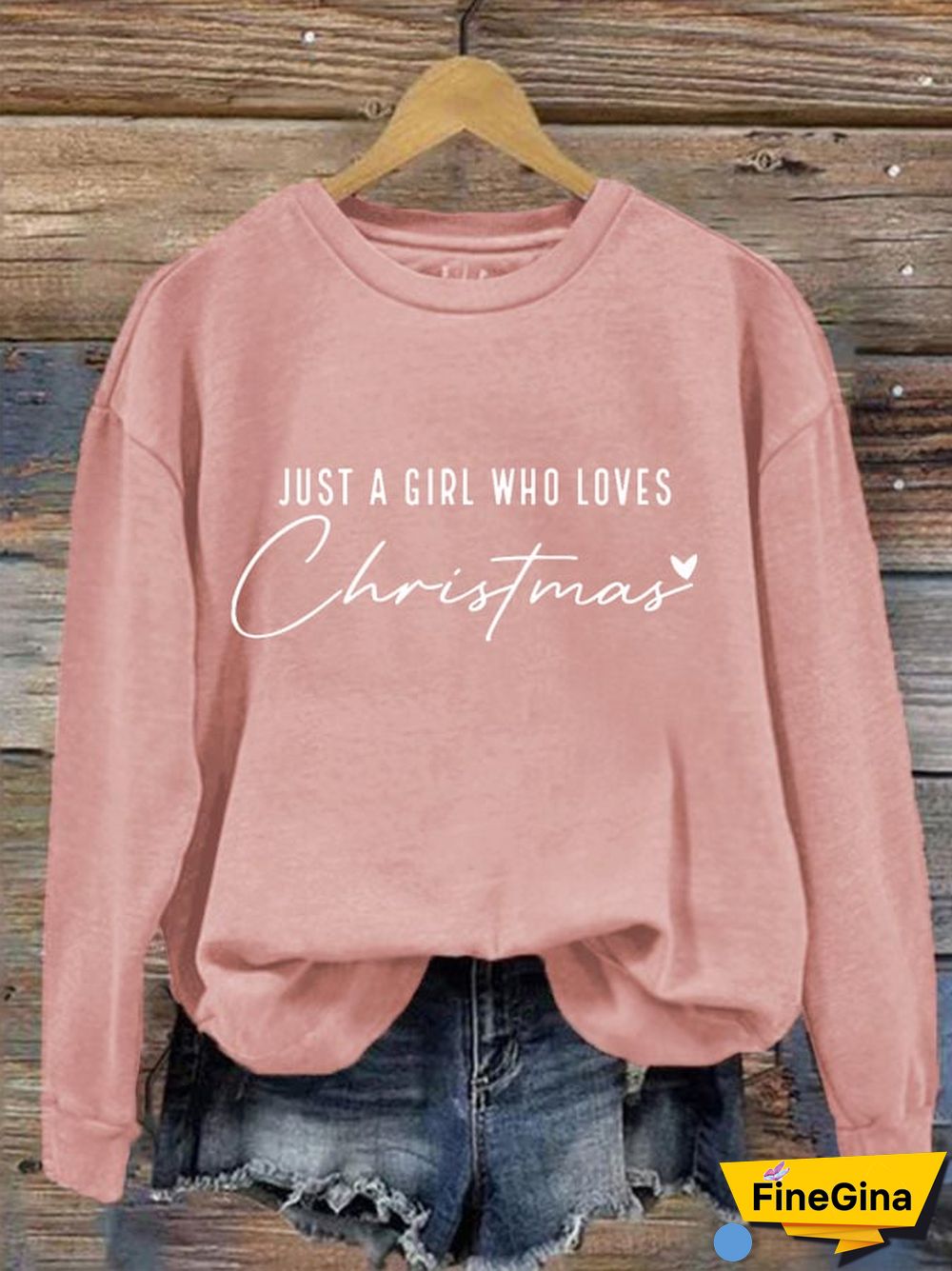 Women's Just A Girl Who Loves Christmas Sweatshirt