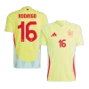 RODRIGO #16 Spain Away Soccer Jersey EURO 2024