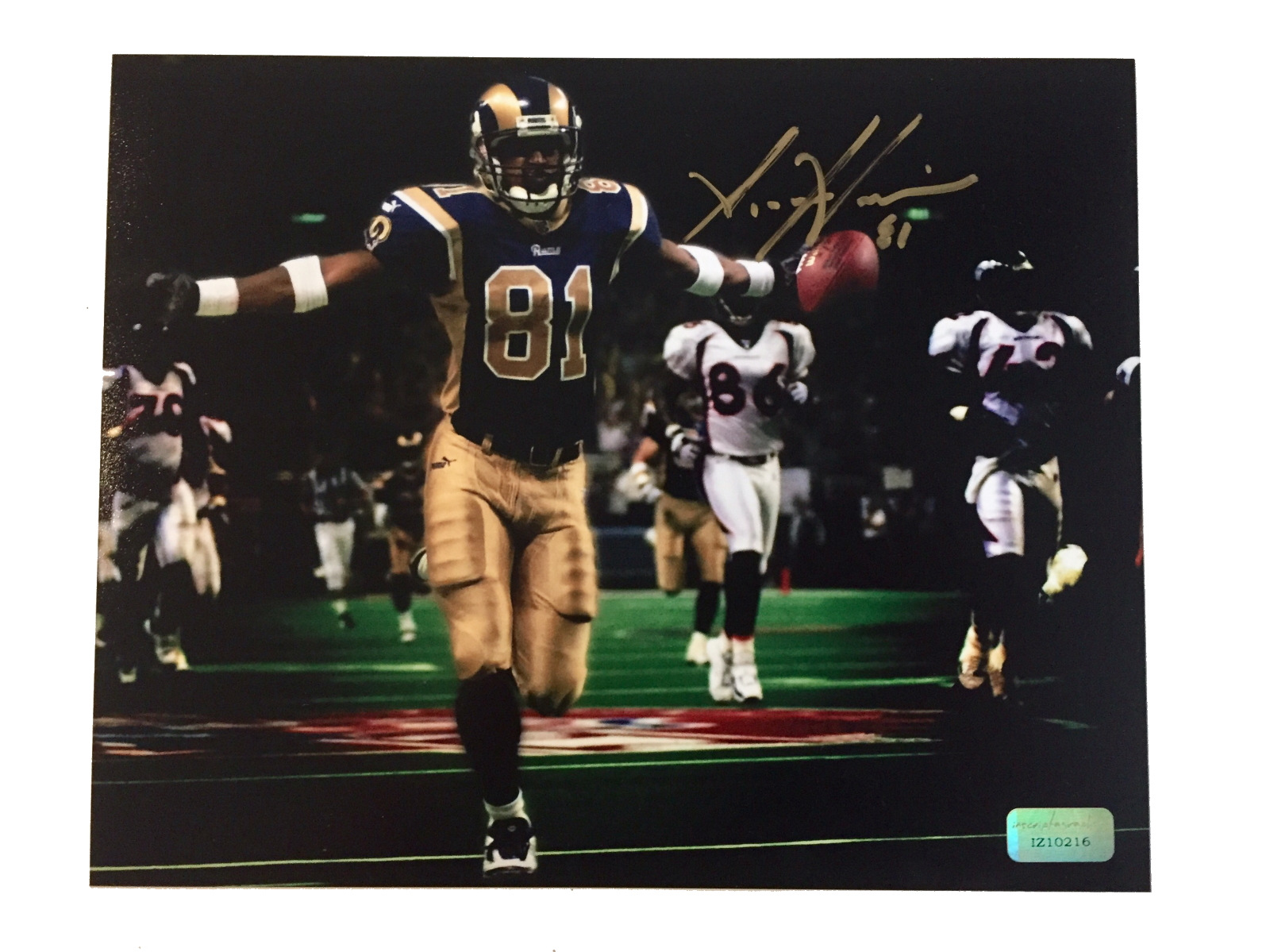 Az-Zahir Hakim Signed 8x10 Photo Poster painting COA Inscriptagraphs Autograph Az Rams Warner